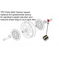 TPO Ttanium Axle / Mechanical Speedo Removal Spacer for Early model Ducati